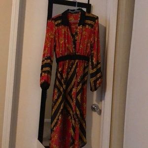 This cute silky satin dress